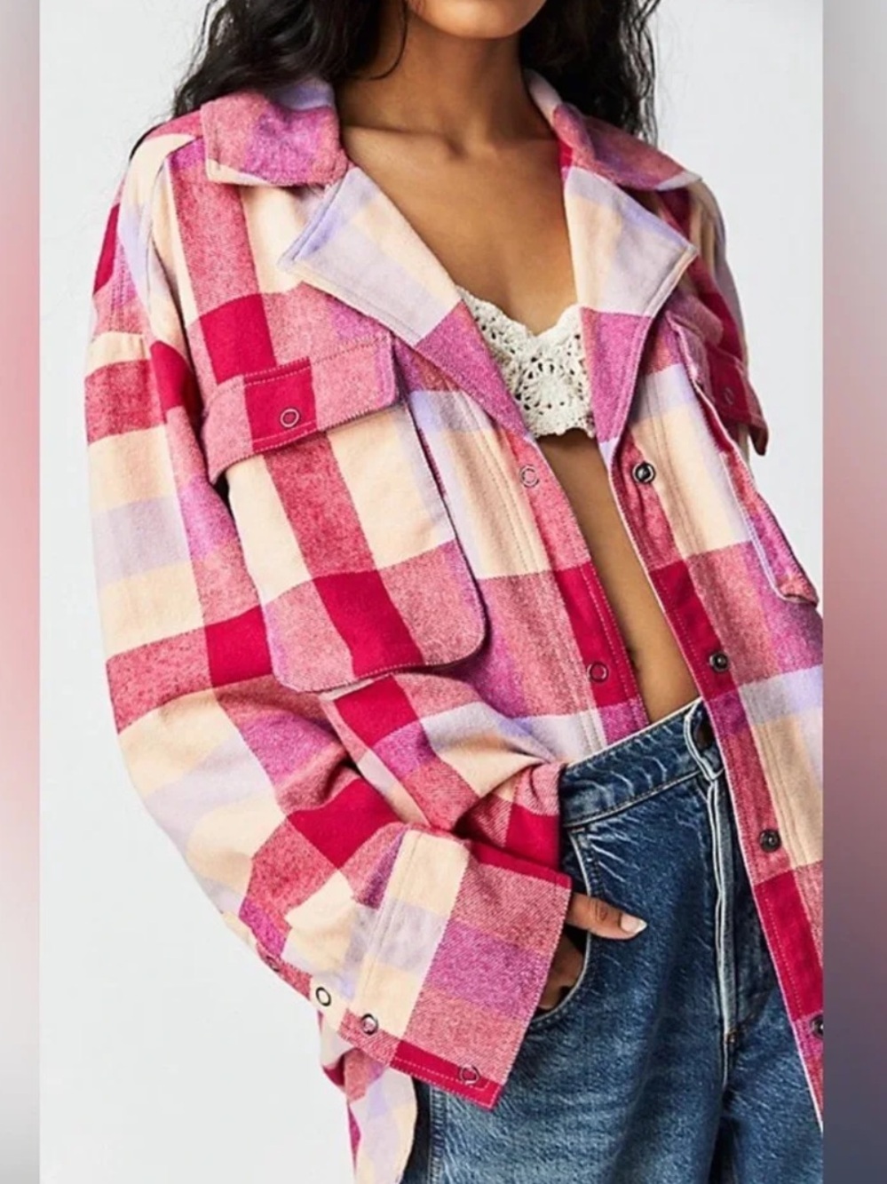Free People Izzy Shacket - Picture 1 of 7